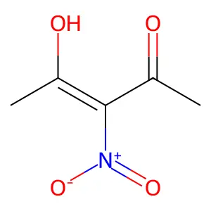 4-Hydroxy-3-nitropent-3-en-2-one structure