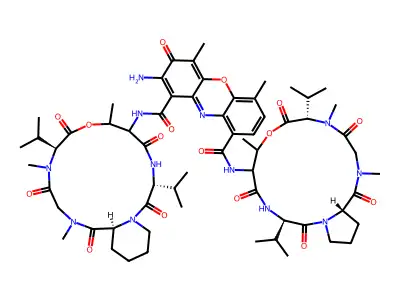 Actinomycin pip 1B structure