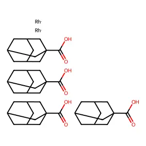 Tetrakis(adamantane-1-carboxylic acid);bis(rhodium) structure