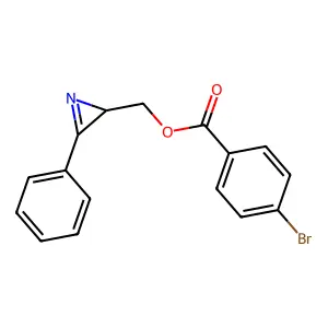 (3-Phenyl-2H-aziren-2-yl)methyl 4-bromobenzoate structure