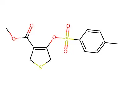 Methyl 2,5-dihydro-4-[[(4-methylphenyl)sulfonyl]oxy]-3-thiophenecarboxylate structure