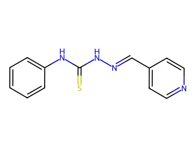 4-Phenyl-1-(pyridin-4yl)methylene thiosemicarbazide structure