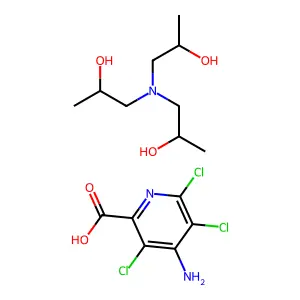 毒莠定三异丙醇胺盐 structure