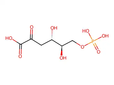 2-Keto-3-deoxy-6-phosphogluconic acid structure