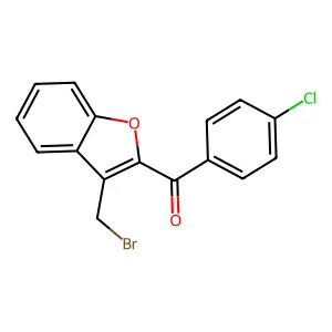 [3-(Bromomethyl)-1-benzofuran-2-yl](4-chlorophenyl)methanone structure