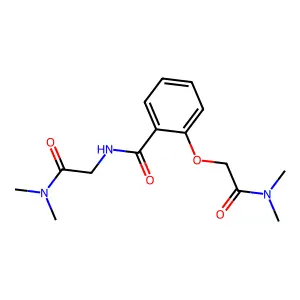 o-Anisamide, alpha-(dimethylcarbamoyl)-N-((dimethylcarbamoyl)methyl)- structure