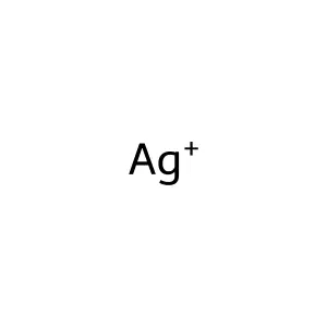 Silver(+1) cation structure