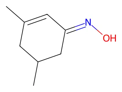 2-Cyclohexen-1-one, 3,5-dimethyl-, oxime structure