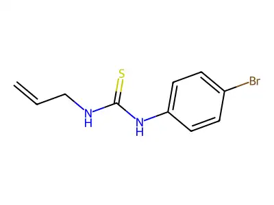 (E)-N-allyl-N'-(4-bromophenyl)carbamimidothioic acid structure
