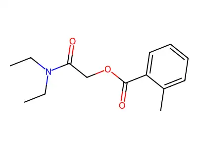 邻甲苯酸与N,N-二乙基乙醇酰胺酯 structure