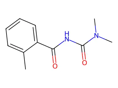 Urea, 1,1-dimethyl-3-(o-toluoyl)- structure
