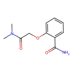 α-(二甲基氨基甲酰)邻茴香酰胺 structure