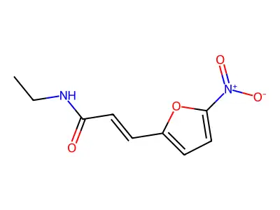 N-乙基-3-(5-硝基-2-呋喃基)丙烯酰胺 structure