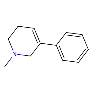Pyridine, 1,2,3,6-tetrahydro-1-methyl-5-phenyl- structure