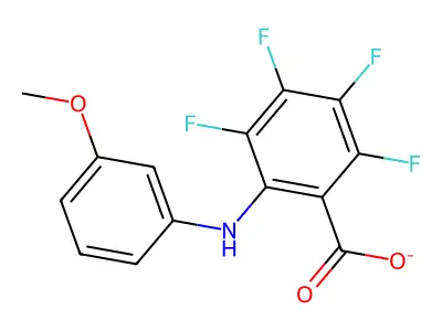 2,3,4,5-Tetrafluoro-6-(3-methoxyanilino)benzoate structure