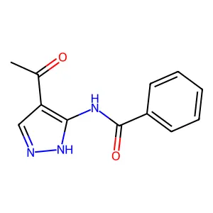 N-(4-乙酰基-1H-吡唑-5-基)苯甲酰胺 structure
