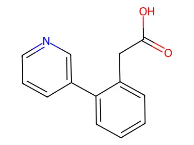 2-(3'-Pyridyl)phenylacetic acid structure