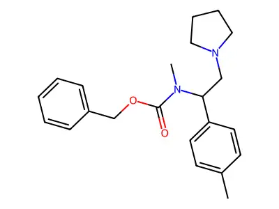 1-Pyrrolidin-2-(4'-methylphenyl)-2-(N-Cbz-N-methyl)amino-ethane structure