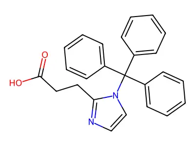 1-(Triphenylmethyl)-1H-imidazole-2-propanoic acid structure