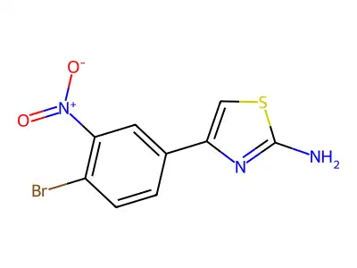 4-(4-Bromo-3-nitrophenyl)thiazol-2-ylamine structure