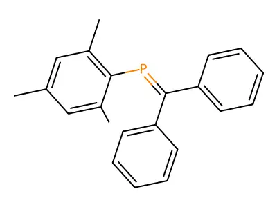 Phosphine, (diphenylmethylene)(2,4,6-trimethylphenyl)- structure