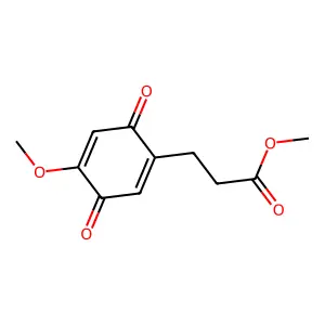 Methyl 3-(4-methoxy-3,6-dioxocyclohexa-1,4-dien-1-yl)propanoate structure