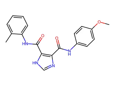 4-N-(4-methoxyphenyl)-5-N-(2-methylphenyl)-1H-imidazole-4,5-dicarboxamide structure