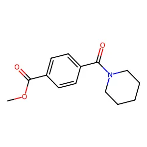 Methyl 4-(piperidine-1-carbonyl)benzoate structure