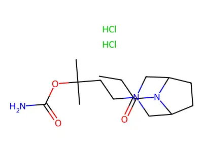 3-(3-Metil-3-carbamilossi)butil-8-propionil-3,8-diazabiciclo(3.2.1)ottano [Italian] structure