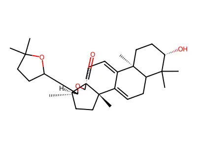17-Deoxy-22,25-epoxyholothurinogenin structure