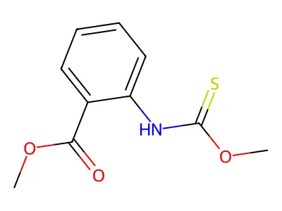 Methyl 2-(methoxycarbothioylamino)benzoate structure