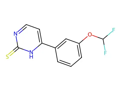 4-(3-(Difluoromethoxy)phenyl)pyrimidine-2-thiol structure
