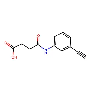 3-[(3-ethynylphenyl)carbamoyl]propanoic Acid structure