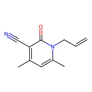 1-Allyl-4,6-dimethyl-2-oxo-1,2-dihydro-3-pyridinecarbonitrile structure