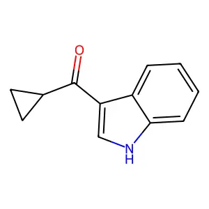 cyclopropyl(1H-indol-3-yl)methanone structure