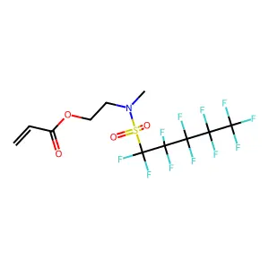 2-(Methyl((undecafluoropentyl)sulphonyl)amino)ethyl acrylate structure