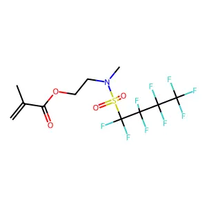 2-(Methyl((nonafluorobutyl)sulphonyl)amino)ethyl methacrylate structure
