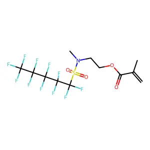 2-(Methyl((undecafluoropentyl)sulphonyl)amino)ethyl methacrylate structure