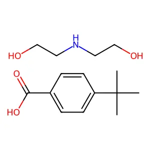 Benzoic acid, 4-(1,1-dimethylethyl)-, compd. with 2,2'-iminobis(ethanol) (1:1) structure