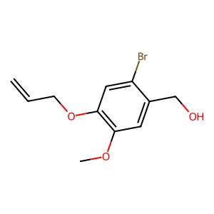 [2-Bromo-5-methoxy-4-(prop-2-en-1-yloxy)phenyl]methanol structure