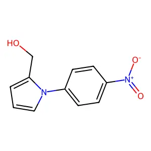 [1-(4-nitrophenyl)-1H-pyrrol-2-yl]methanol structure