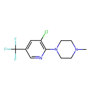 1-(3-Chloro-5-(trifluoromethyl)pyridin-2-yl)-4-methylpiperazine structure
