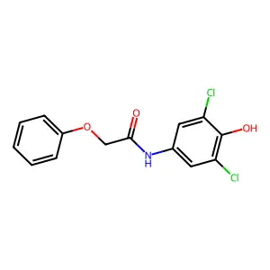N-(3,5-dichloro-4-hydroxyphenyl)-2-phenoxyacetamide structure
