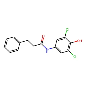 N-(3,5-dichloro-4-hydroxyphenyl)-3-phenylpropanamide structure