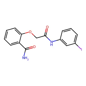 2-[2-(3-Iodoanilino)-2-oxoethoxy]benzamide structure