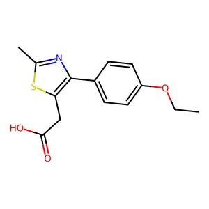 2-(4-(4-Ethoxyphenyl)-2-methylthiazol-5-yl)acetic acid structure