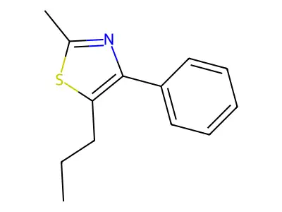 2-Methyl-4-phenyl-5-propyl-1,3-thiazole structure