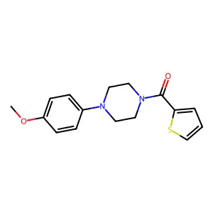 [4-(4-Methoxyphenyl)piperazin-1-yl](thiophen-2-yl)methanone structure
