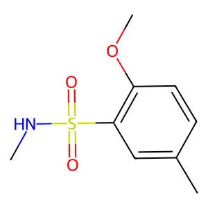 2-methoxy-N,5-dimethylbenzene-1-sulfonamide structure