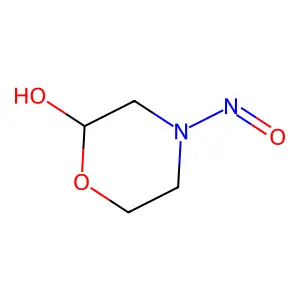 N-nitroso-2-hydroxymorpholine structure